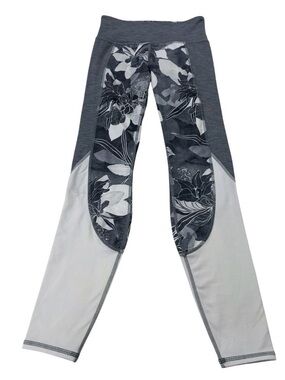 Athleta High Rise Tropical Flow Chaturanga Leggings Gray XS